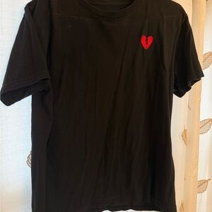 Riot Society Black T-Shirt with White Print